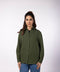 Women's Linen Classic Collar Shirt - Olive