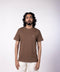 Men's Cotton Jersey Roundneck T-Shirt - Bitter Chocolate