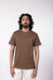 Men's Cotton Jersey Roundneck T-Shirt - Bitter Chocolate