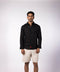 Men's Linen Classic Collar Shirt - Black