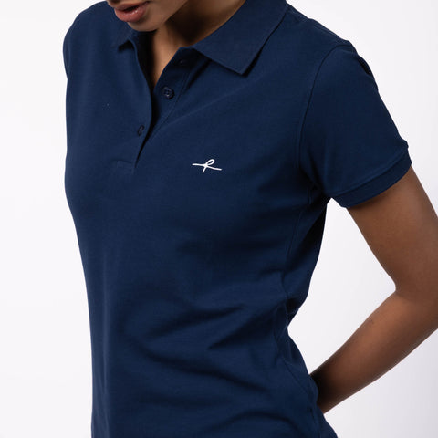 Women's Pique Polo - Dark Blue