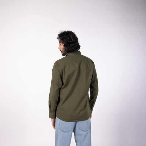 Men's Oxford Classic Collar Shirt - Olive