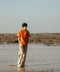 Men's Linen Blend Drawstring Pants - Natural
