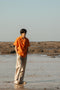 Men's Linen Blend Drawstring Pants - Natural