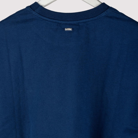 Unisex Oversized Round Neck T-Shirt  - Dark Blue