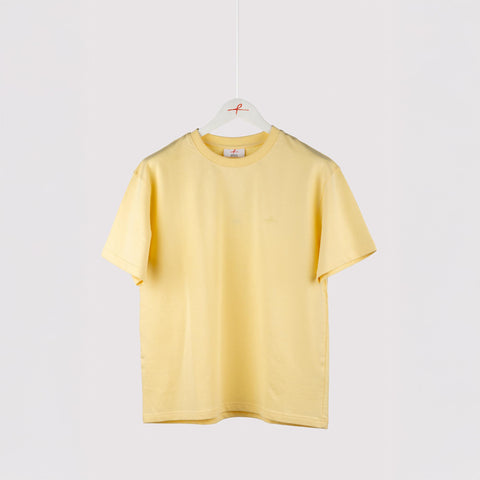 Unisex Oversized Round Neck T-Shirt  - Butter Yellow