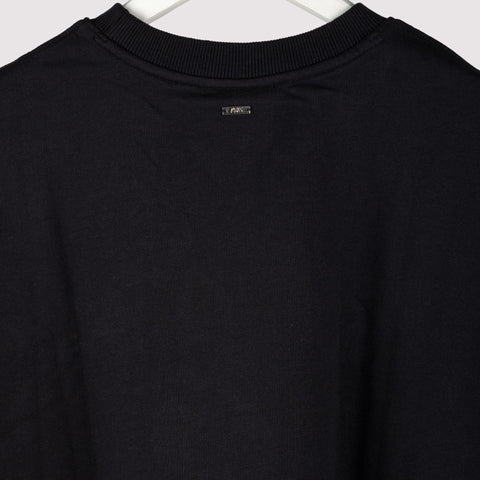 Unisex Oversized Round Neck T-Shirt  - Black