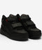 Black Leather Mid Top Sneaker