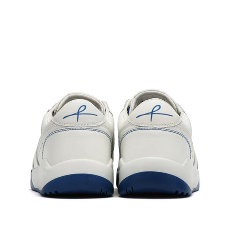 Blue Leather Low Top Sneaker.