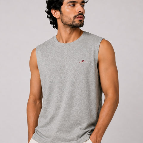 Men's Tank Top - Mottled Grey
