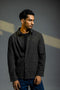 Men's Regular Collar Cotton Melange - Charcoal