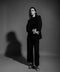 Women's Linen Classic Collar Shirt - Black