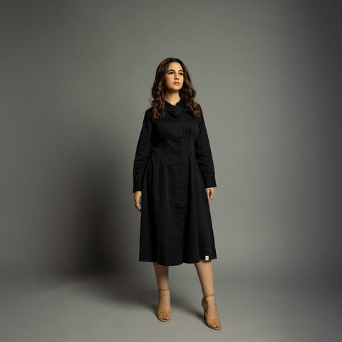 Women's Dress Shirt- Black