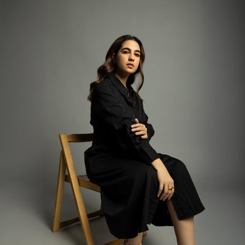 Women's Dress Shirt- Black