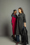 Women's Cotton Melange Dress Shirt - Charcoal