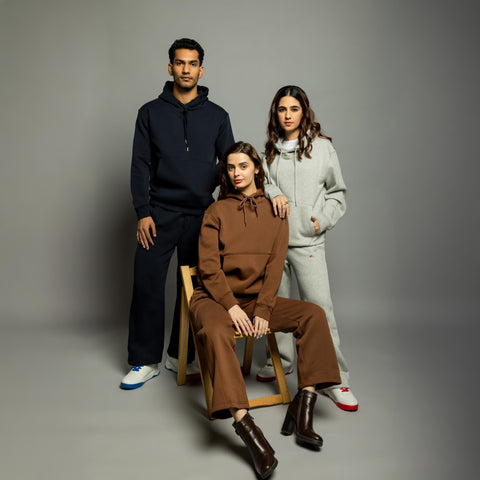 Straight Fit Sweatpants - Chocolate Brown