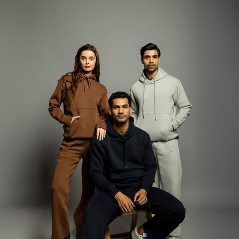 Straight Fit Sweatpants - Navy Blue