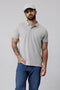 Men's Pique Polo - Grey Melange