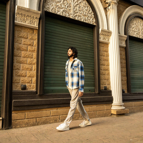 Men's Stripe Trouser - Mocha