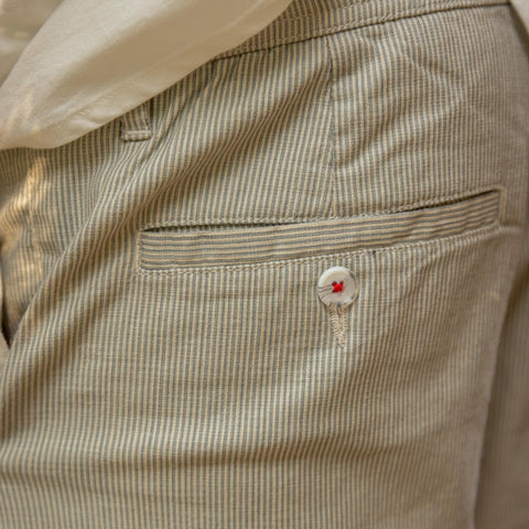 Men's Stripe Trouser - Sage