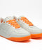 Orange Leather Low Top Sneaker