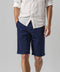 Men's Linen Baggy Shorts - Navy Blue