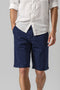 Men's Linen Baggy Shorts - Navy Blue