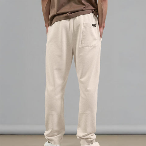 Men's French Terry Joggers - Beige Melange