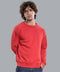 Men's French Terry Raglan Sleeve Sweatshirt - Red