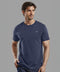 Men's Cotton Jersey Roundneck T-Shirt - Navy Blue