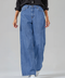 Women's Denim Baggy Fit Jeans - Light Blue