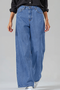 Women's Denim Baggy Fit Jeans - Light Blue