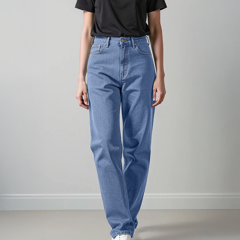 Women's Denim Regular Fit Jeans - Light Blue