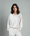 Women's French Terry Zipped Sleeve Hoodie - Beige