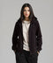 Women's French Terry Embossed Hoodie - Black