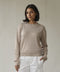Women's Flatknit Cropped Sweatshirt - Beige