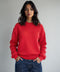 Women's Flatknit Cropped Sweatshirt - Red