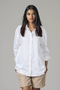 Women's Cotton Twill Shacket - Off white
