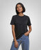 Women's Cotton Jersey Roundneck T-Shirt - Black