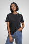 Women's Cotton Jersey Roundneck T-Shirt - Black