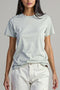 Women's Cotton Jersey Roundneck T-Shirt - Dawn Blue