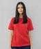 Women's Cotton Jersey Roundneck T-Shirt - Red