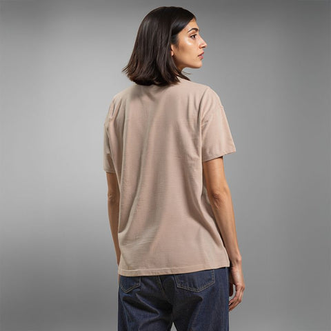Women's Slub Jersey Henley T-Shirt - Beige