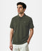 Men's Cotton Honeycomb Polo T-Shirt T-Shirt - Olive