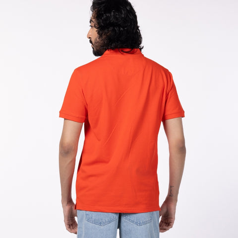 Men's Pique Polo - Red