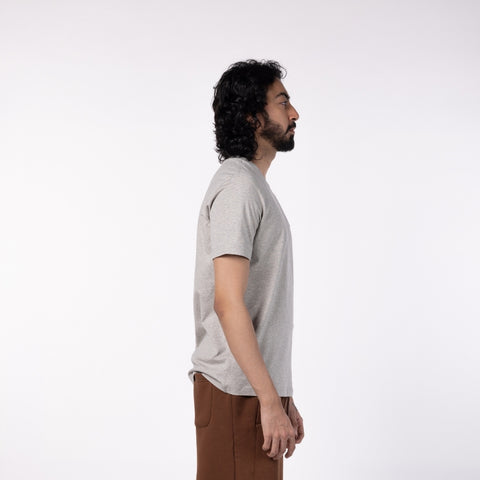 Lounge Stretch Roundneck T-Shirt - Grey Melange