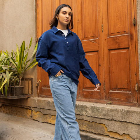 Cotton Indigo Denim Shirt
