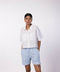 Women's Oversized Crop Shirt - White
