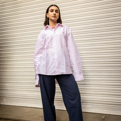 Women's Cotton Melange Tailored Pants - Blue
