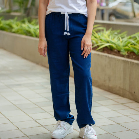 Cotton Indigo Denim Pants